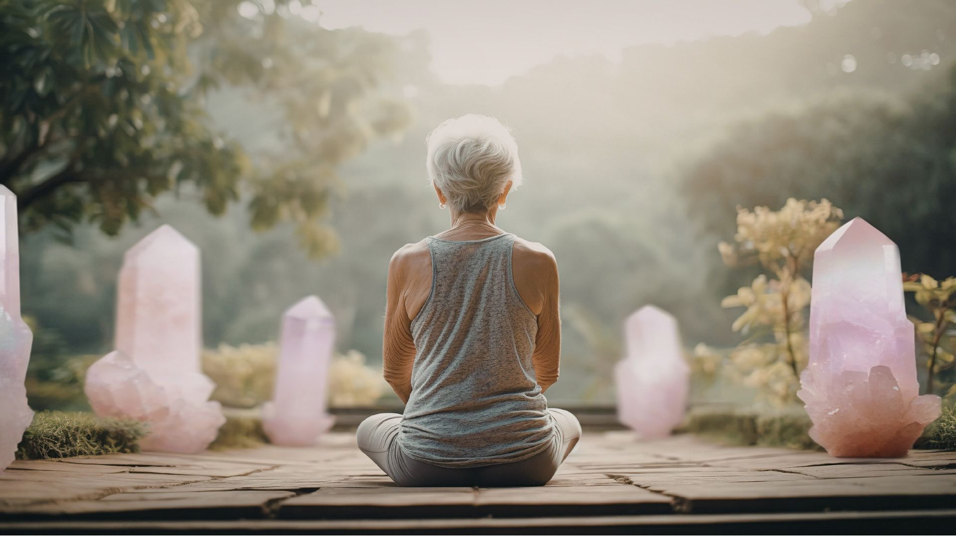 medytacja z kryształami